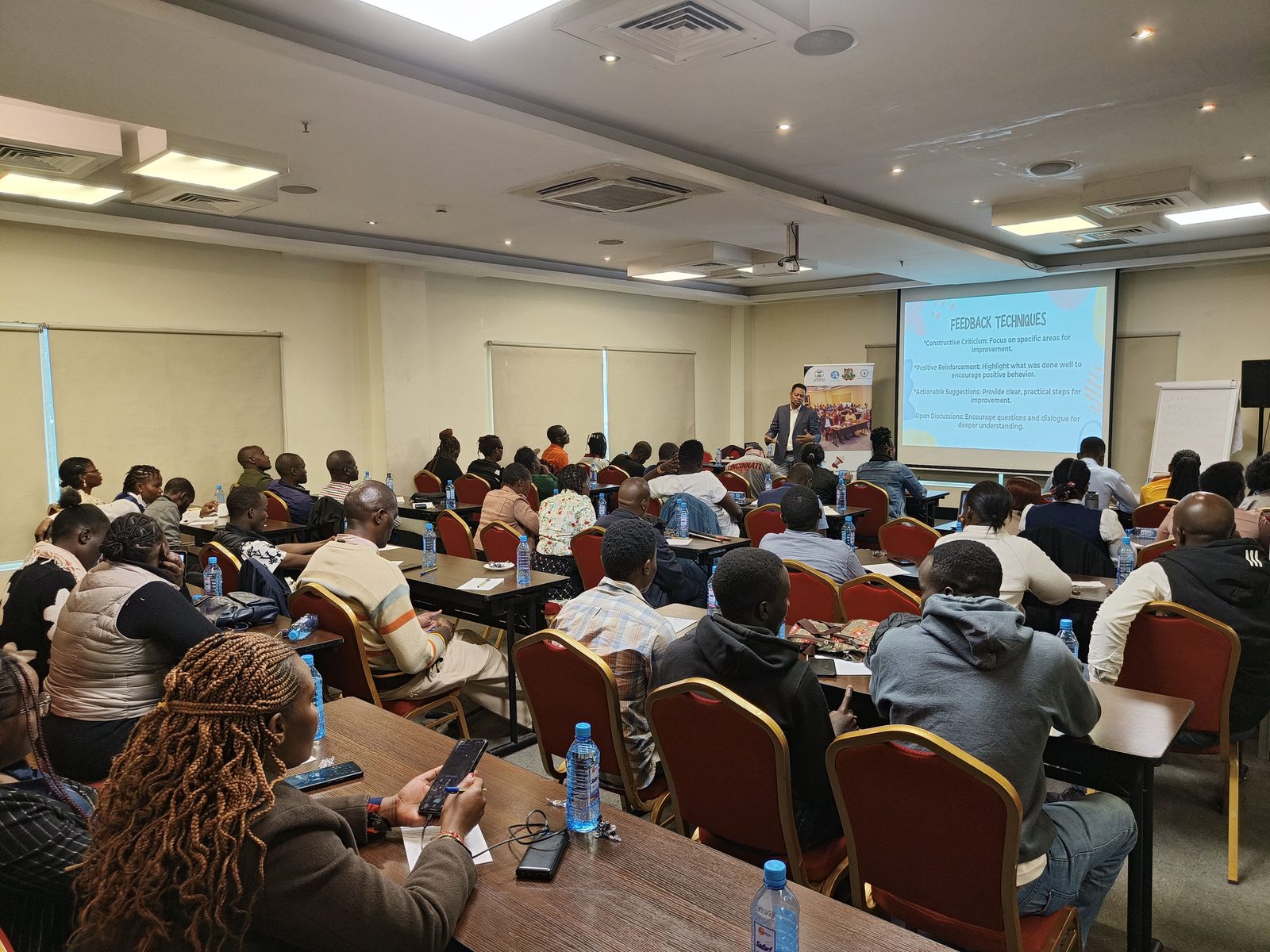 Youth participants at a Civic Voices Initiative dialogue